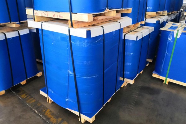 Embalagem em folha circular de alumínio